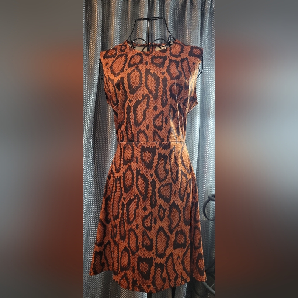 WeWoreWhat Animal Print Mini Dress